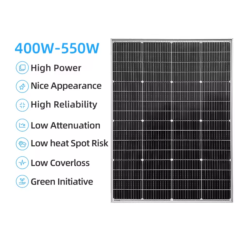 Solar Panels Photovoltaic Solar Power Panels PV Module US Stock Monocrystalline Silicon 435W 500W 550W 600W 670W Sola Panel