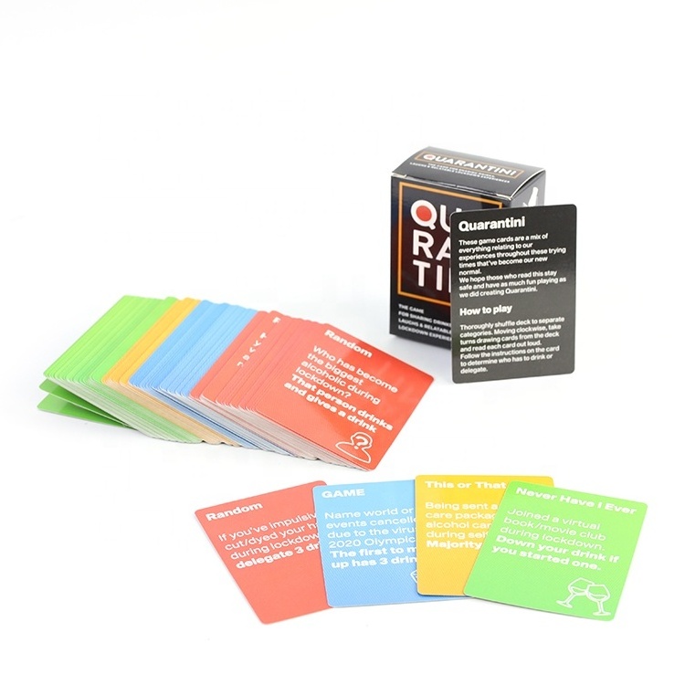 Fun Adult Customised Drinking Card Games For Adults Drinking Board Game Card