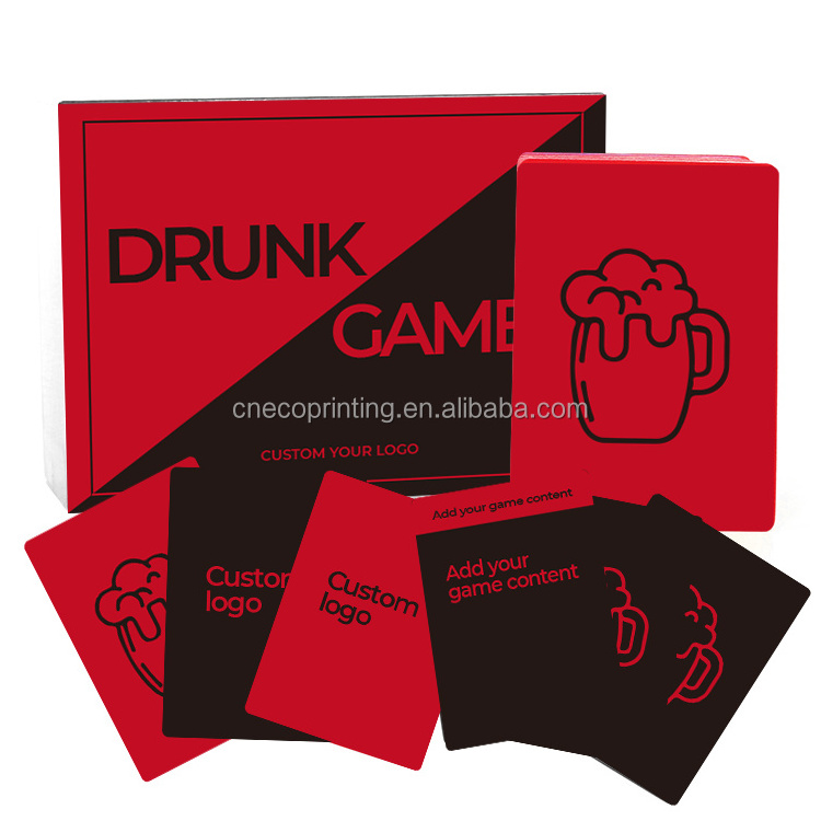 Manufacturer  Custom Printing Pregaming Fun Adult Party Playing Cards Drinking Card Game Deck Set