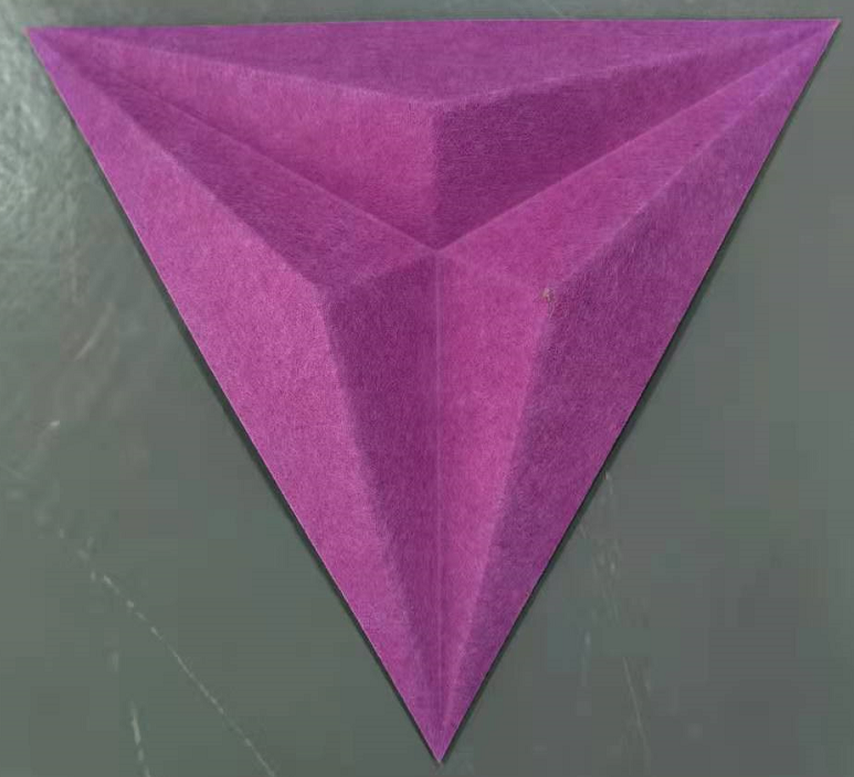 100% Pet Felt 3d Triangle Design Decoration Auditorium Polyester Fiber Acoustic Panel