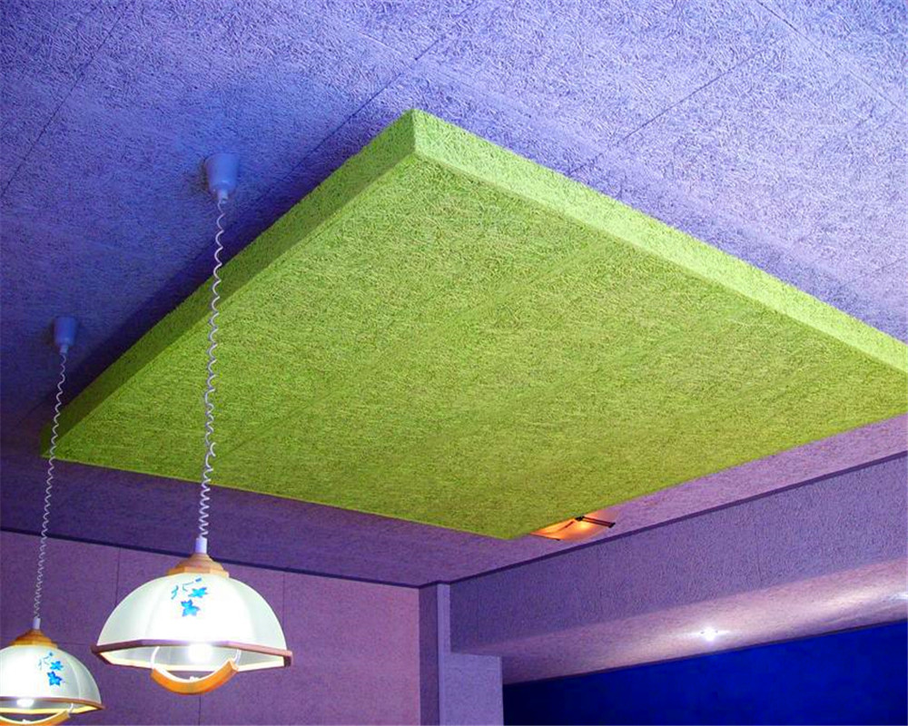 Eco-friendly acoustic soundproof fireproof ceiling panels