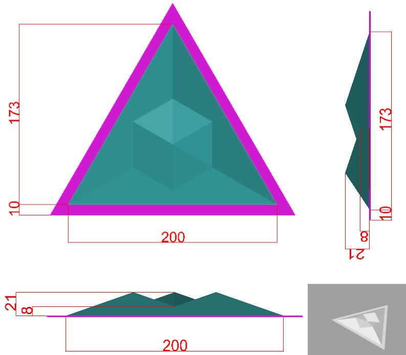 100% Pet Felt 3d Triangle Design Decoration Auditorium Polyester Fiber Acoustic Panel