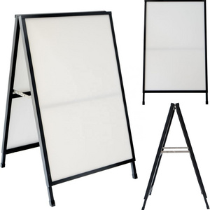 Standing Light Box A-Frame Sidewalks Signs Portable Double-Sided Metal Poster Hoder Poster Boards light box