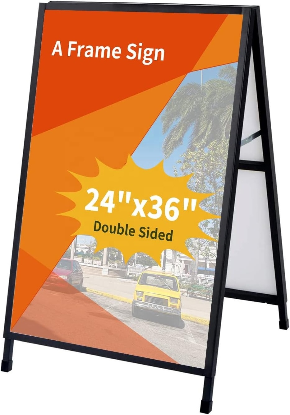 Standing Light Box A-Frame Sidewalks Signs Portable Double-Sided Metal Poster Hoder Poster Boards light box