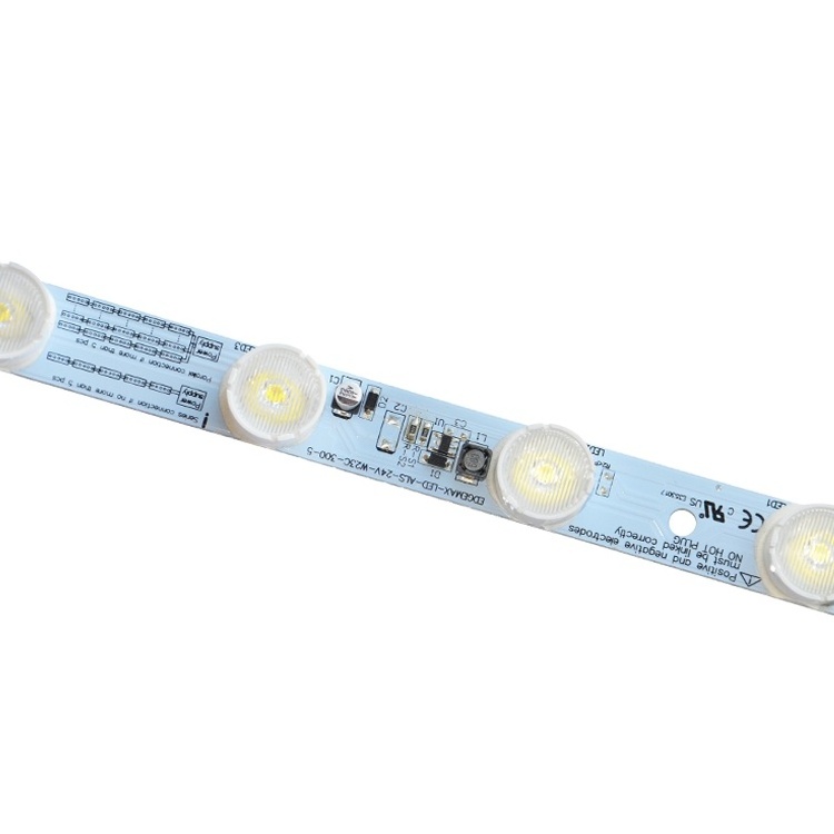 Edgemax high brightness 24V smd 3535 aluminum frame led edge light optical lens rigidity led strip