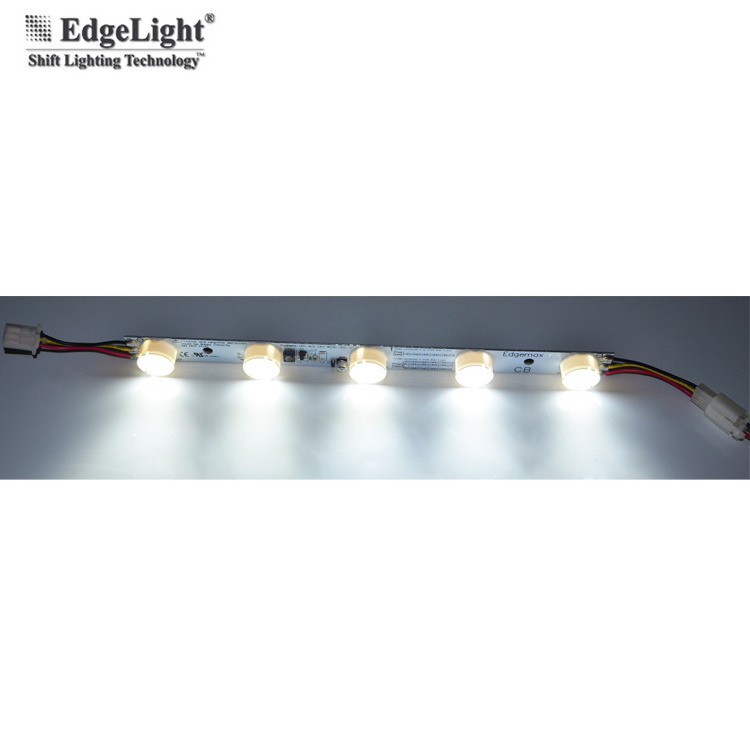 Edgemax high brightness 24V smd 3535 aluminum frame led edge light optical lens rigidity led strip