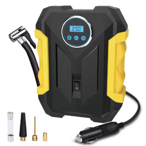 Portable Digital Air Compressor Tyre Tire inflator Pump for Car Tires with Light, Power Indicator, Tire Pressure Monitor