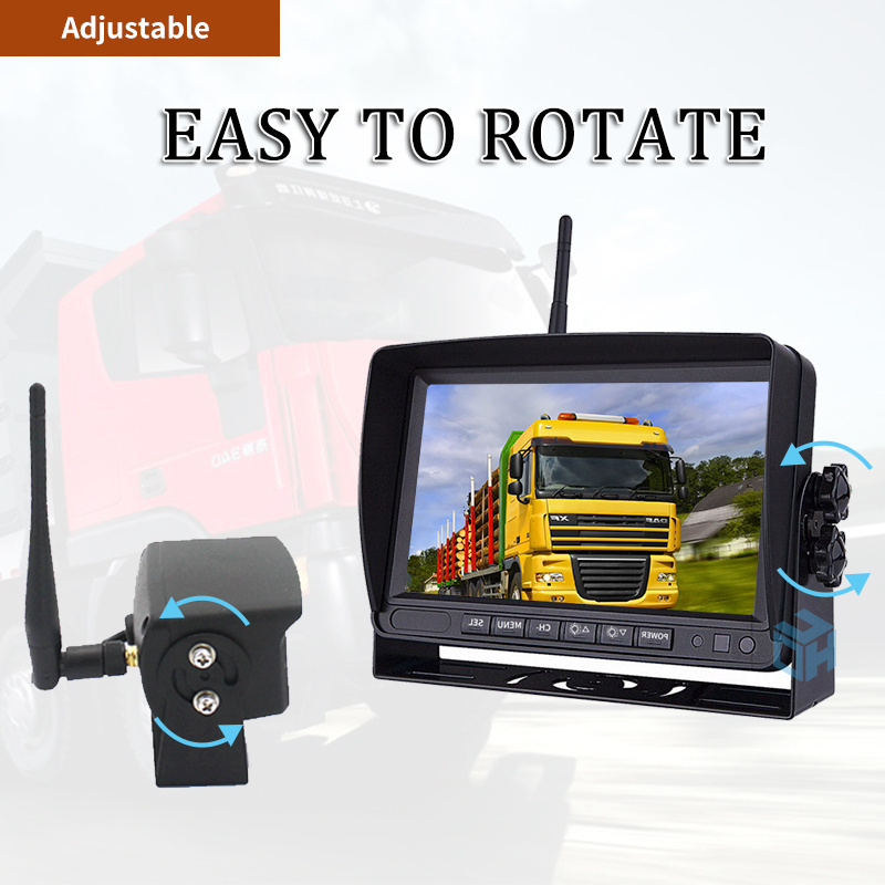 High quality IP67 waterproof 7-inch truck parking aid with AHD screen 1080P camera