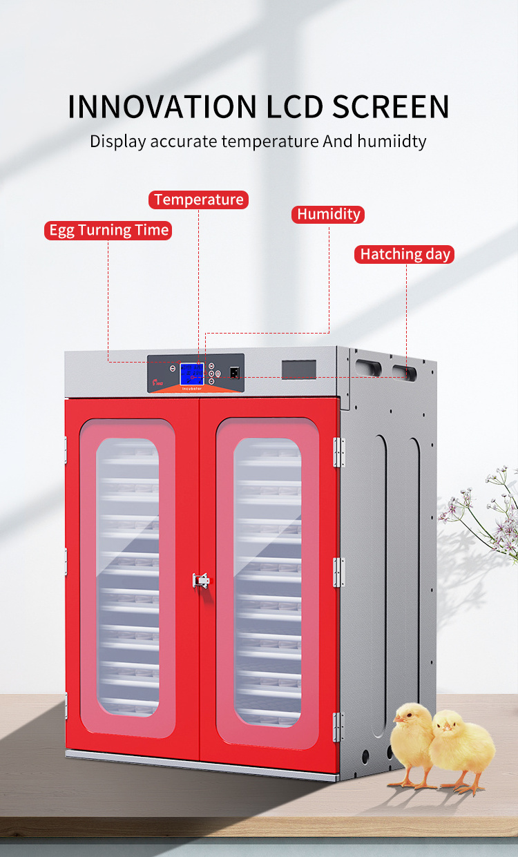 1000 Eggs Incubator for Hatching Chicks Eggs Incubator Machine Fully Automatic Hatchery