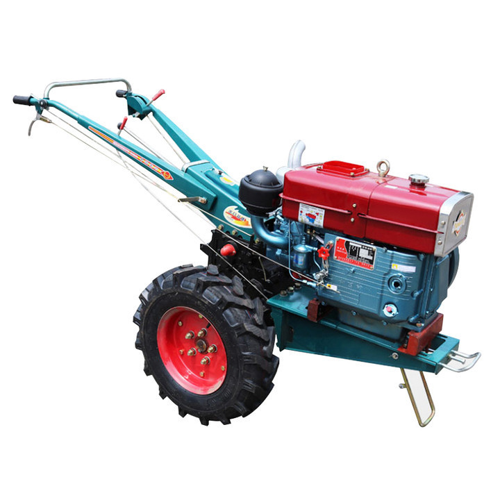 Two wheel mini walk behind tractor power tiller walking tractor with diesel