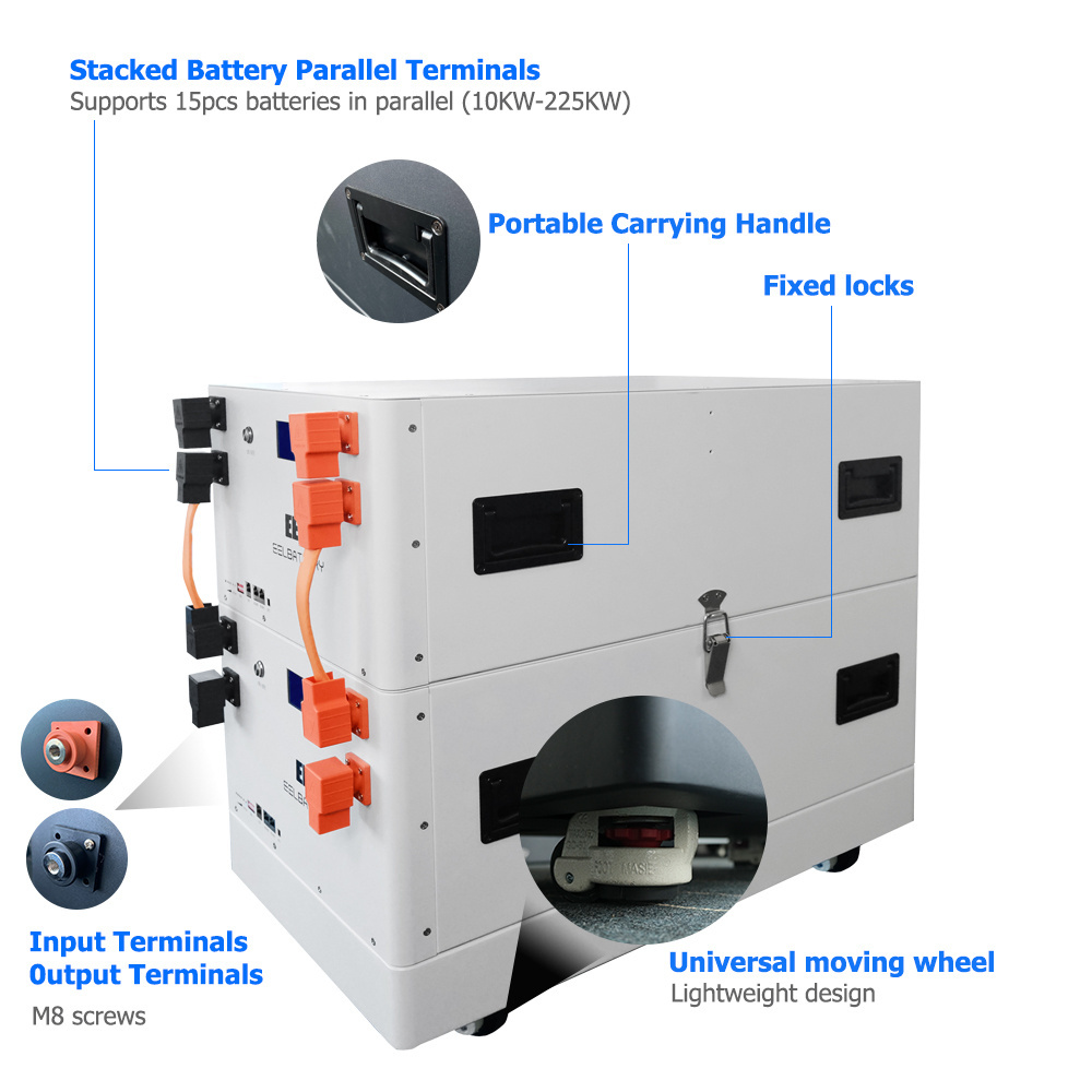 EEL V3 V4 48V 16S DIY lifepo4 battery stackable box suitable for 200ah 230ah 280ah 302Ah cells empty lithium battery box case