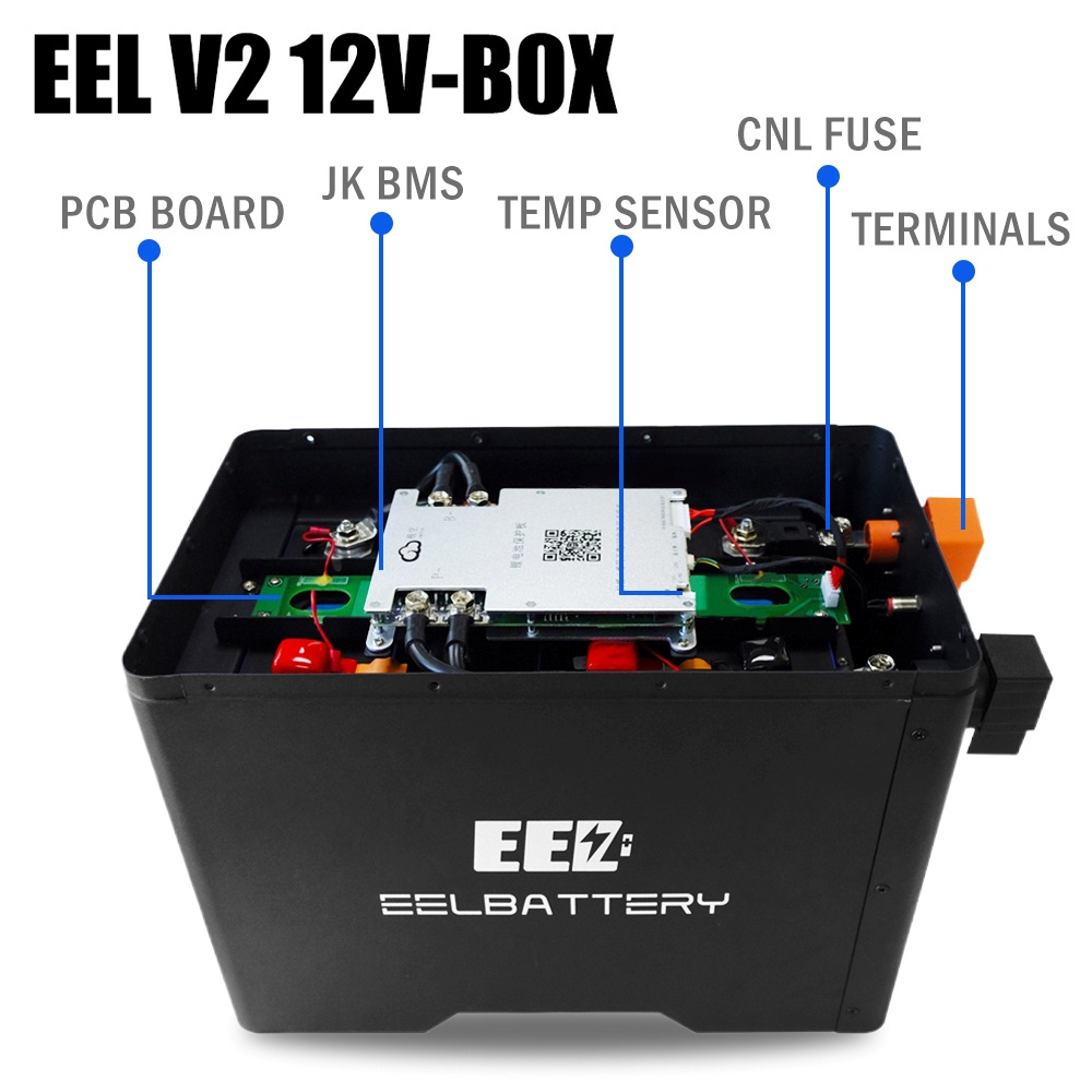 2023 New Product EEL 4S 8S 12V 24V 280Ah DIY Battery Case with Bluetooth and Switch function for battery pack IP65