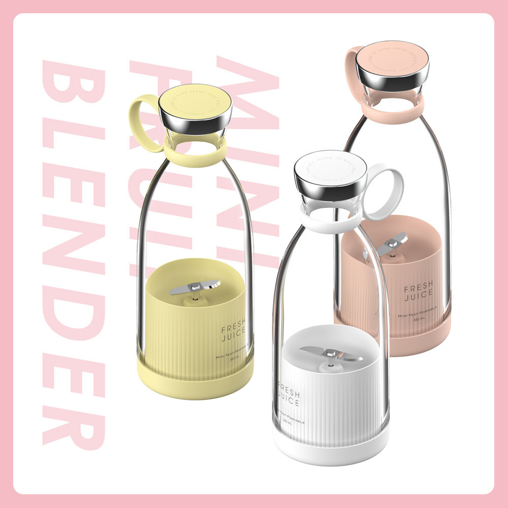 Personal Size Blender, Fresh Juice Mini Fast Portable Blender, Portable Smoothie Blender USB Rechargeable, Electric Juicer Cup