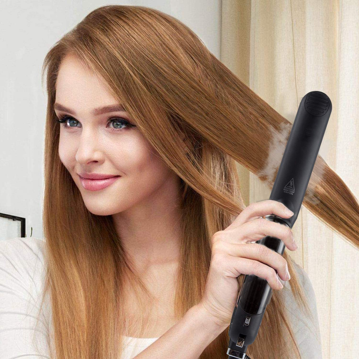 Professional Steam Hair Straightener Ceramic Steam Flat Iron LED display Steam Hair Straightener