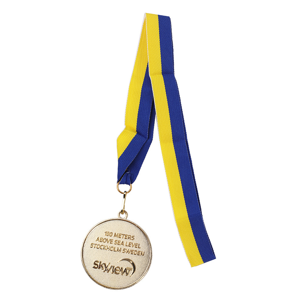 Factory OEM Exclusive Design Customized Marathon Medal With Ribbon Metal Sport Custom Medal