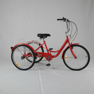 Hot sale adult single speed or 6 speeds bike cheap family cargo tricycle bicycle GW7001