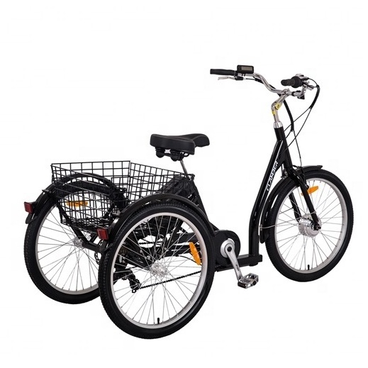 cheap adult tricycle 24 inch three wheel bike electric adult tricycle cargo tricycle for old people