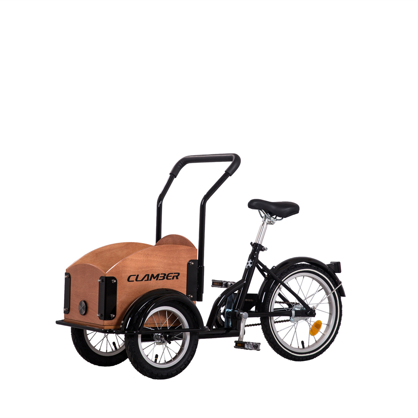 China Clamber Cargo bike  motorised tricycle for carry children bicycle with cargo box