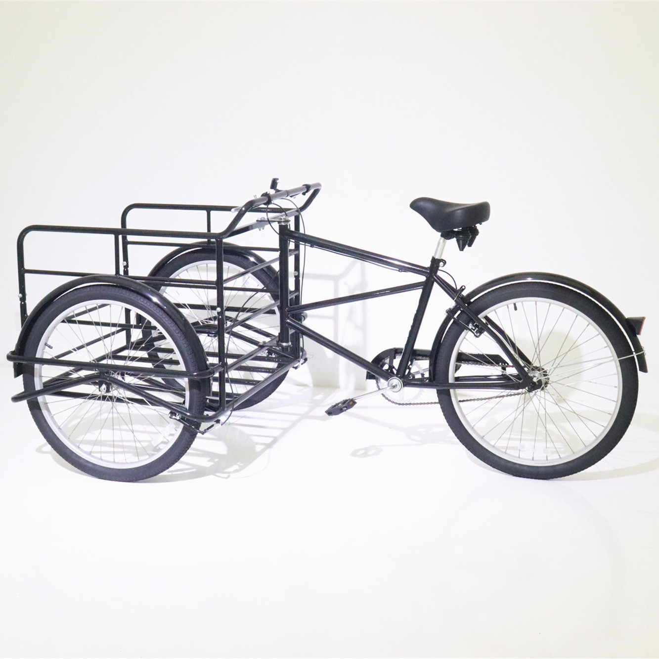 3 wheel bike reverse tricycle front loading cargo bicycle 26 inch strong steel frame for cargo use