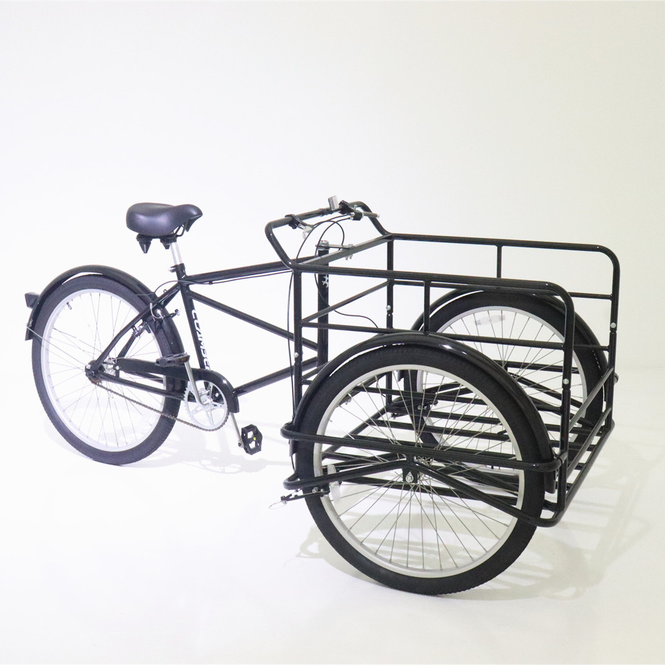 3 wheel bike reverse tricycle front loading cargo bicycle 26 inch strong steel frame for cargo use