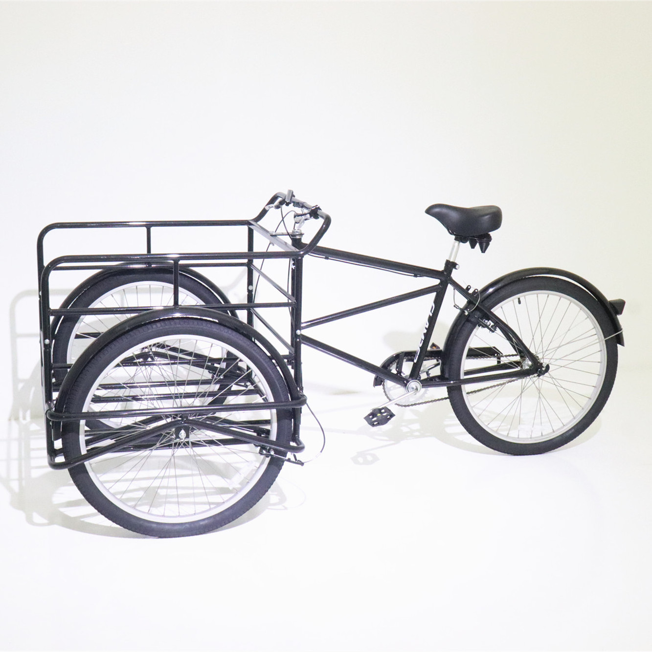 3 wheel bike reverse tricycle front loading cargo bicycle 26 inch strong steel frame for cargo use