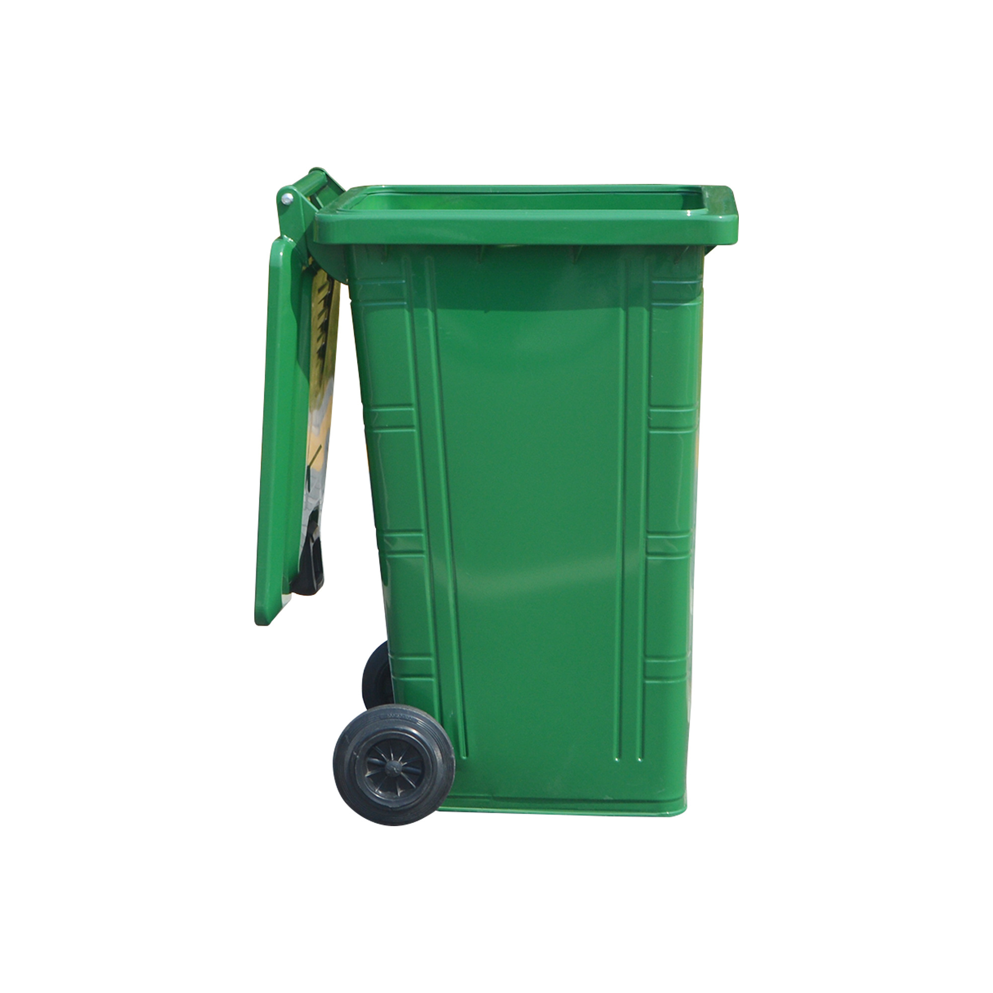 240L best seller galvanized recycle vertical trash can custom logo color trash can with wheels