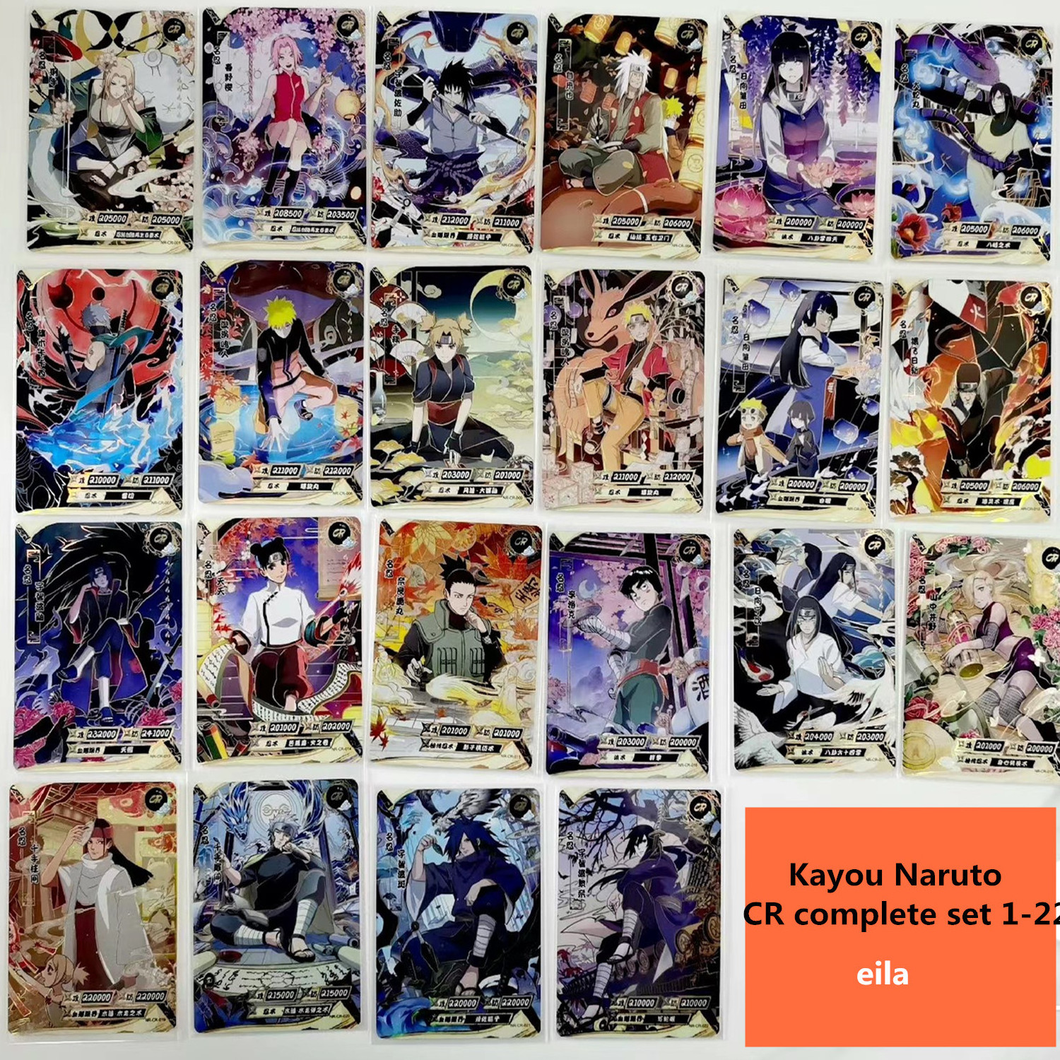 japanese anime Family Christmas narutoes kayou CP  MR AR OR UR SSR ZR HR set Cards Kids Birthday Gift Game playing Cards