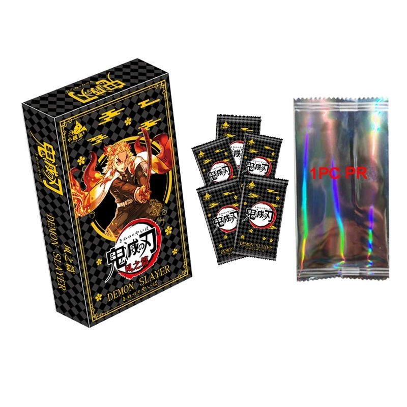 Wholesale Japanese Anime Game Cards Thickened Tr 3D Demon Slayer Anime Collection Card Rare Cards Box Children Toys