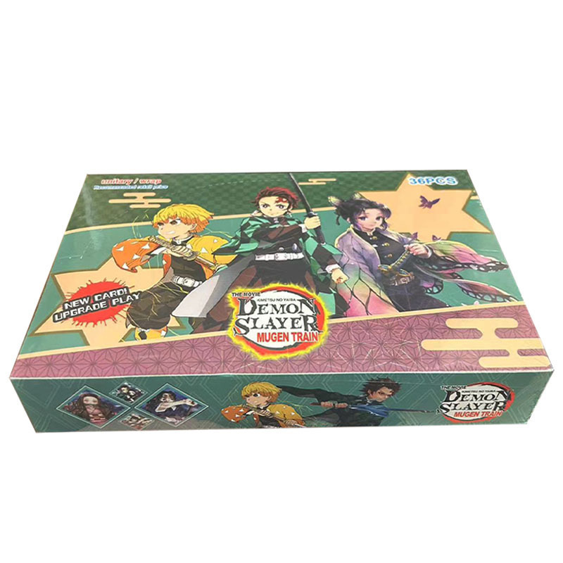 Demon Slayer Cards Wholesale Anime Cards Custom Print Game Collection Tcg Playing Game Ur Rare Card Kimetsu No Yaiba Figures