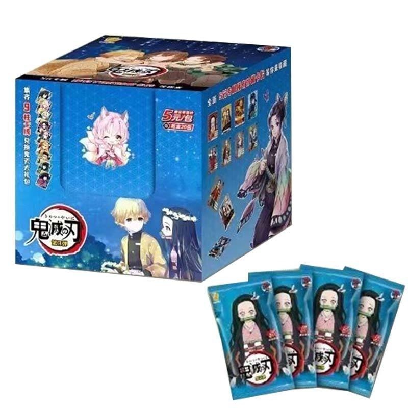 Wholesale Japanese Anime Game Cards Thickened Tr 3D Demon Slayer Anime Collection Card Rare Cards Box Children Toys