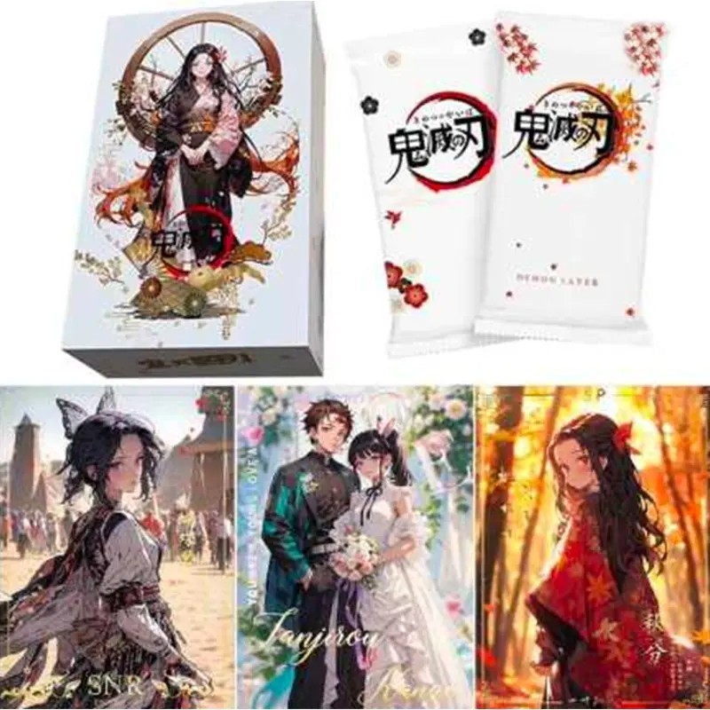 2023 New Hot Demon Slayer Booster Box TCG Cards Packs Anime Kimetsu No Yaiba Collectible Card Table Playing Toys Christmas Gift