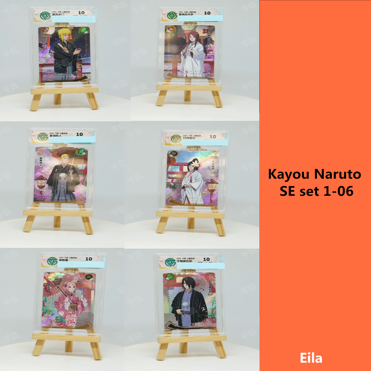 Wholesale Character japanese full set anime playing cards Children's Collection Boy Gifts kayou narutoes card for Christ