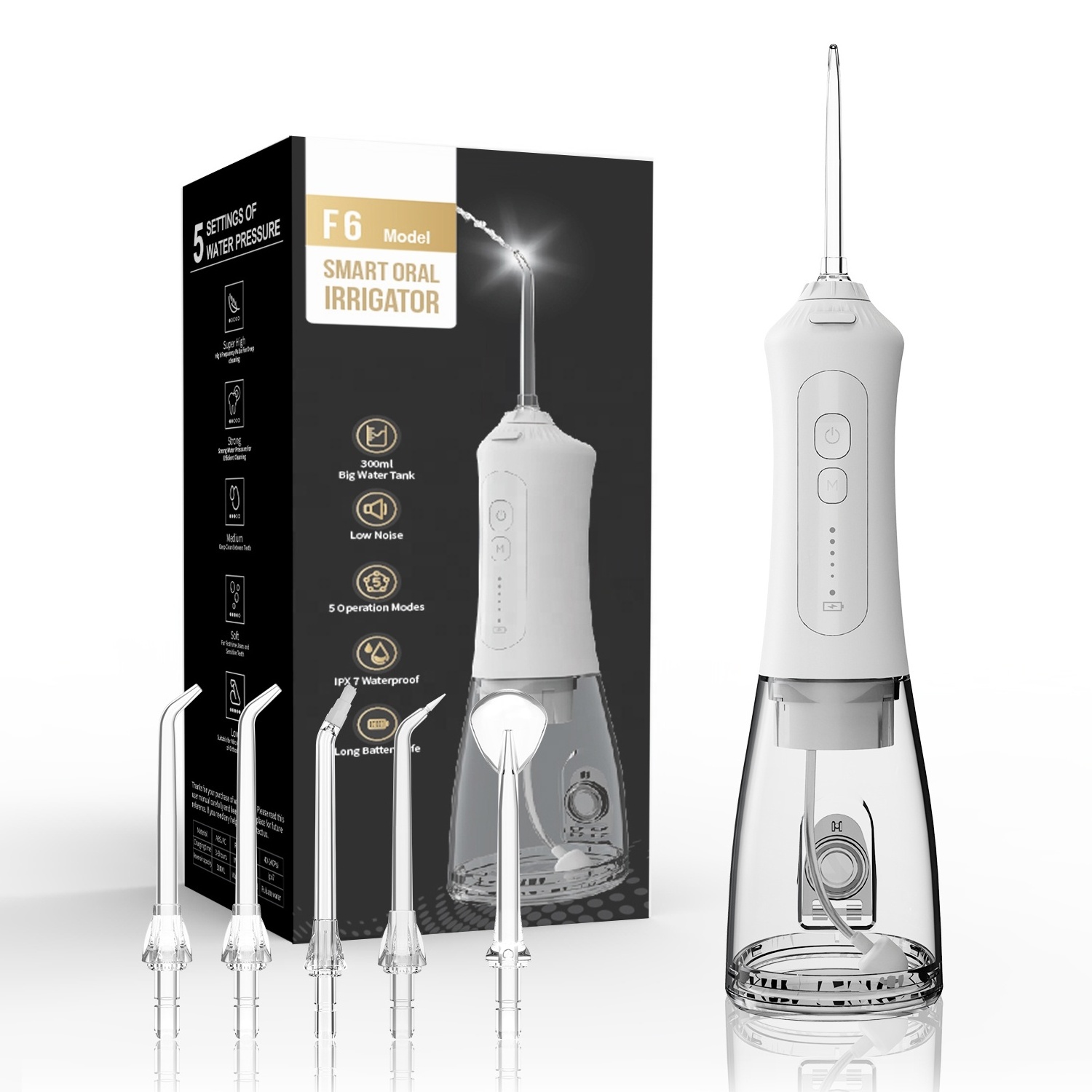 Dental oral irrigator water flosser floss toothpick portatil household teeth cleaning refillable flow washing dental kit