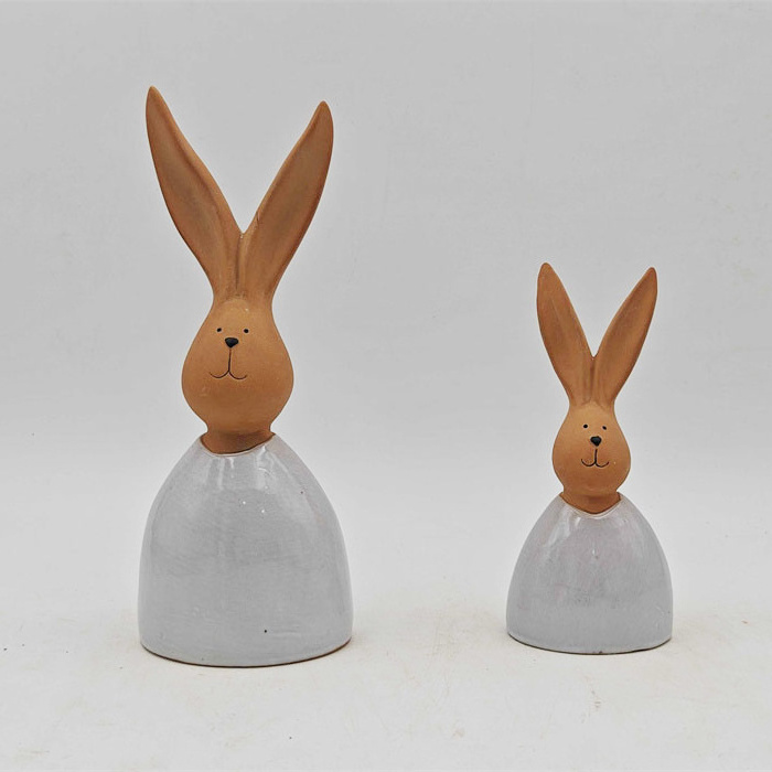 Modern creative home ceramic origami style rabbit decoration Design ceramic home decoration