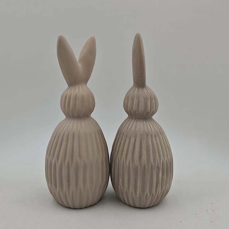 Modern creative home ceramic origami style rabbit decoration Design ceramic home decoration