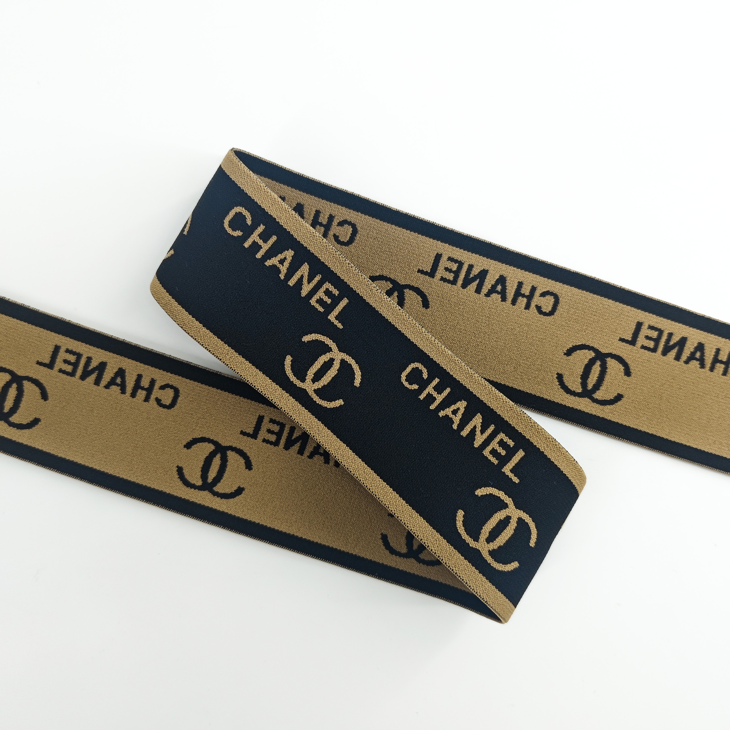 Free sample manufacturer custom woven jacquard elastic band with logo