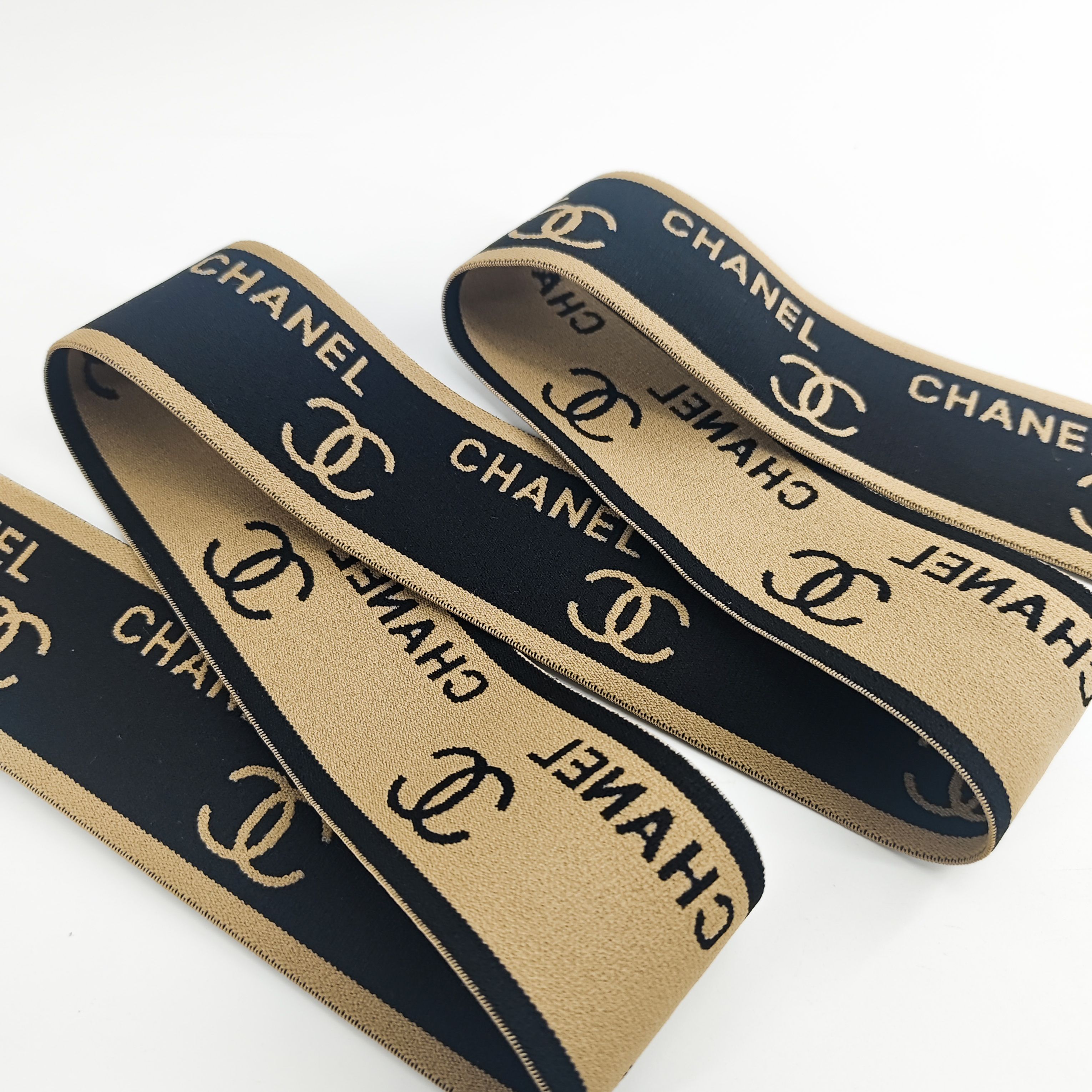 Free sample manufacturer custom woven jacquard elastic band with logo