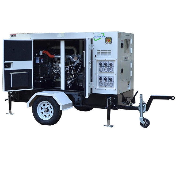 60Hz 15kw 18kva Mobile Trailer Silent Mini Diesel Generator Set Powered By Yangdong Engine YD480D