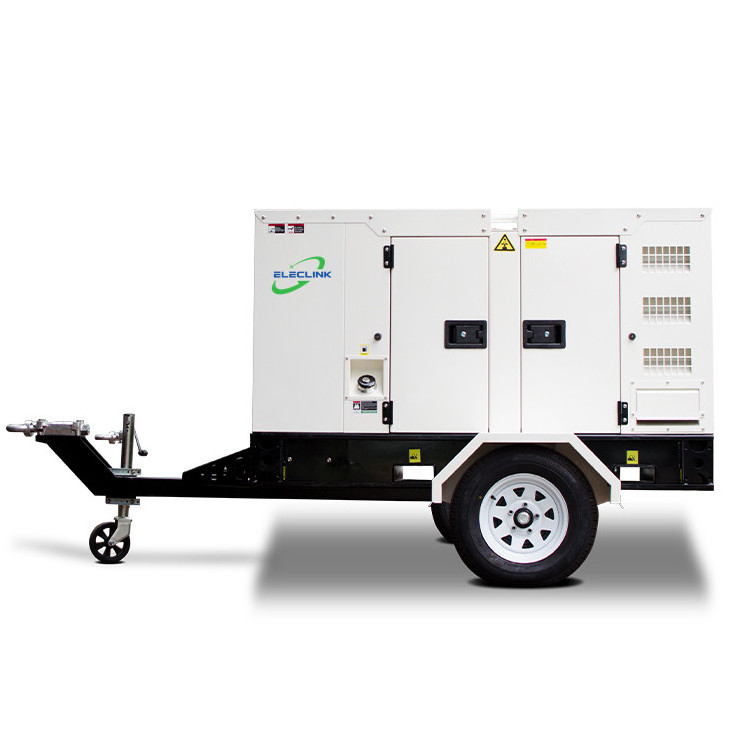 60Hz 15kw 18kva Mobile Trailer Silent Mini Diesel Generator Set Powered By Yangdong Engine YD480D