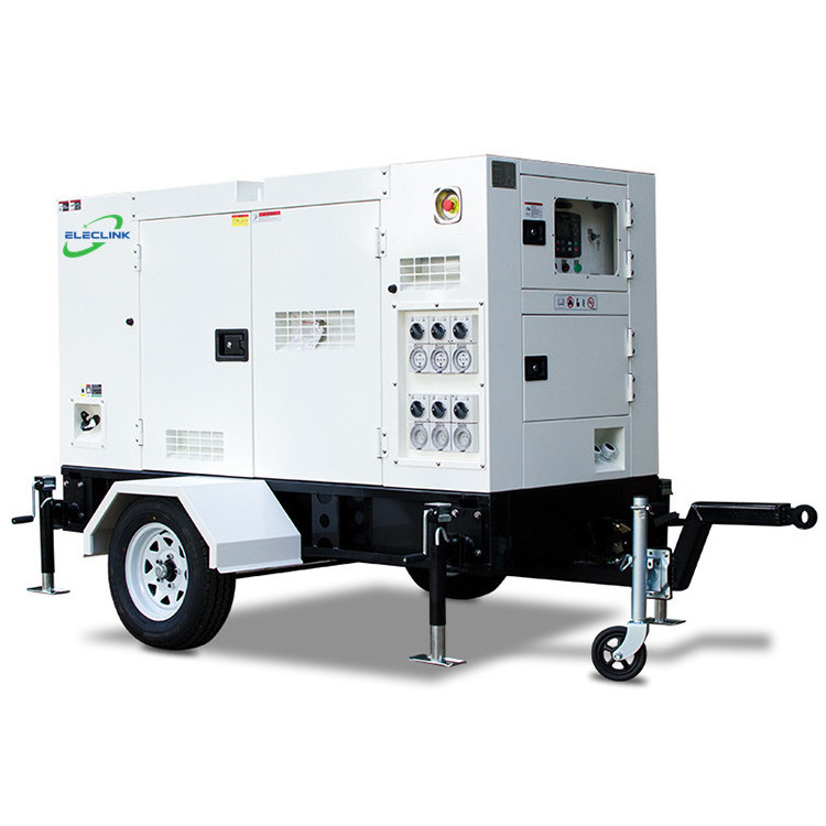 60Hz 15kw 18kva Mobile Trailer Silent Mini Diesel Generator Set Powered By Yangdong Engine YD480D