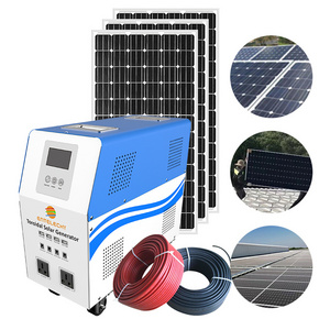 industrial portable mini 500w solar powered home generator kit complete 220V 1000 watt 2000w 3000 watt 5000 watt