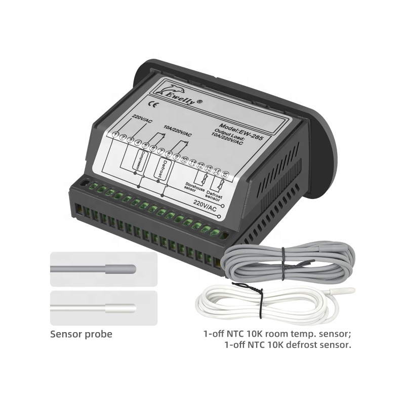 Ewelly EW-285 Digital Freezer controller with NTC Sensor Refrigeration Temperature Controller