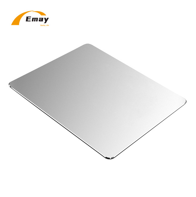 Noble Double-sided Use Aluminum Alloy PU Leather Mouse Pad Waterproof Custom Size Anti-slip Mouse Mat