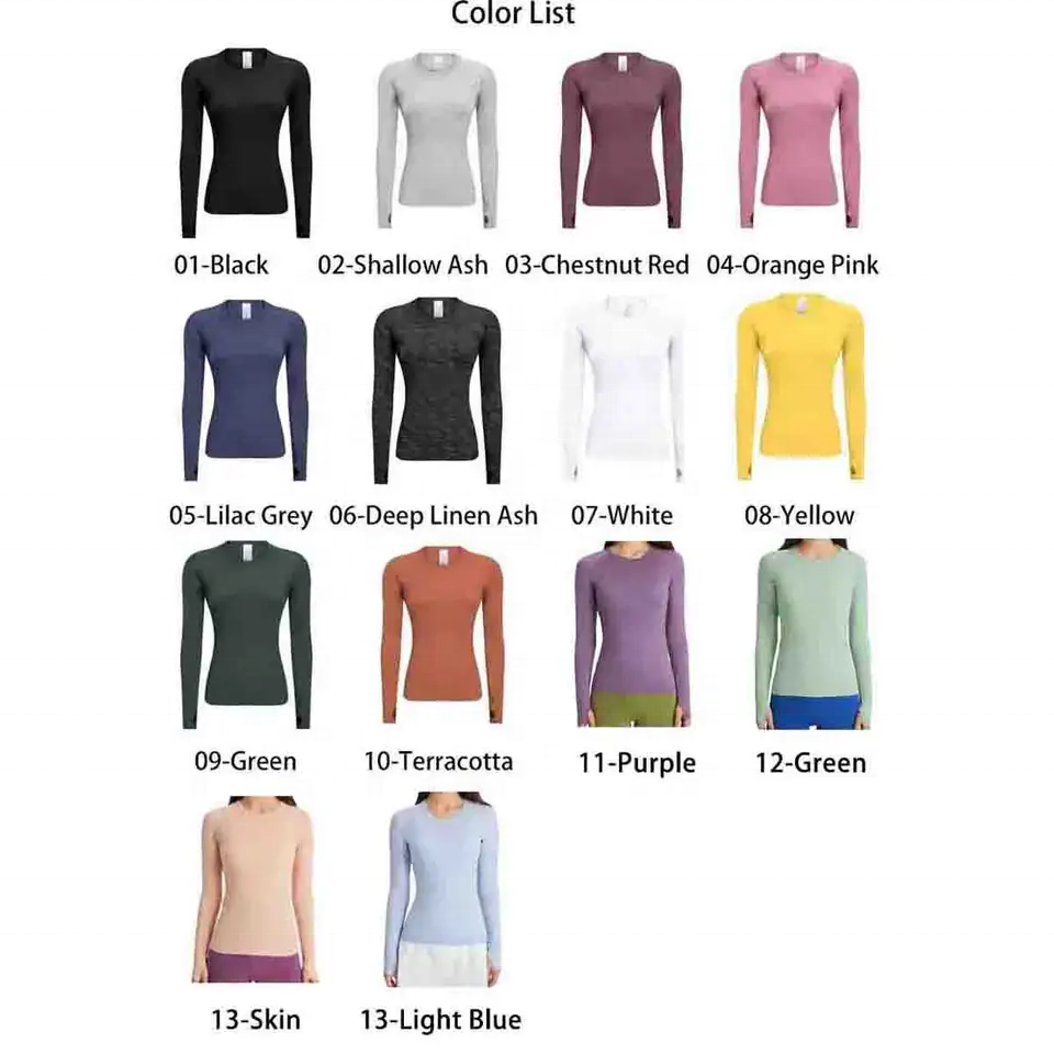 Factory Custom Women Wholesale Nurse Uniforms Long Sleeve Under Scrub Stretch T-shirt Scrub Tops Underscrubs