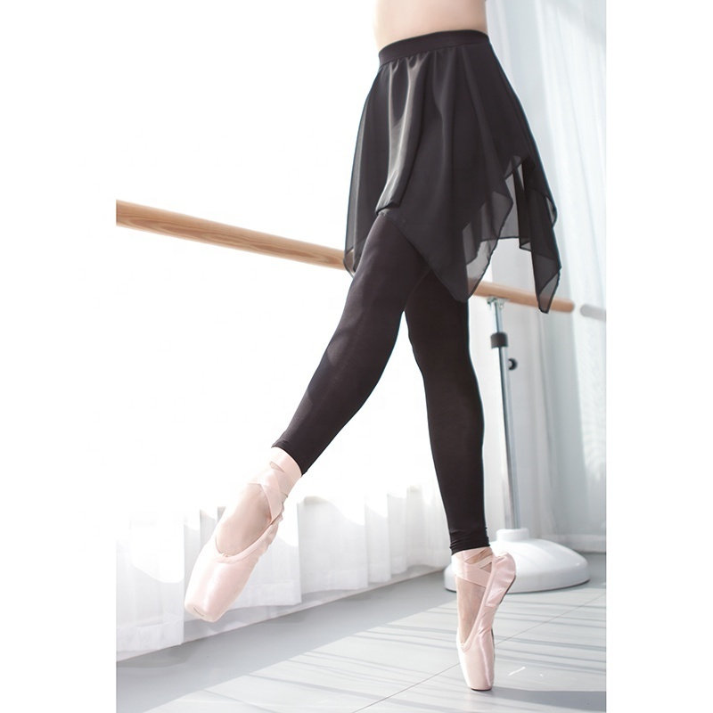 Adult Fitness Body Shape Modern Dance Gymnastics Body Pants Square Dance Dress With Chiffon Skirt For Women