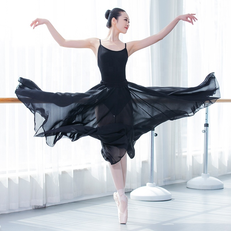 Cheaper Ballet Dress For Female With Large Swing Transparent Gauze Skirt Women's Modern Dance Performance Dress