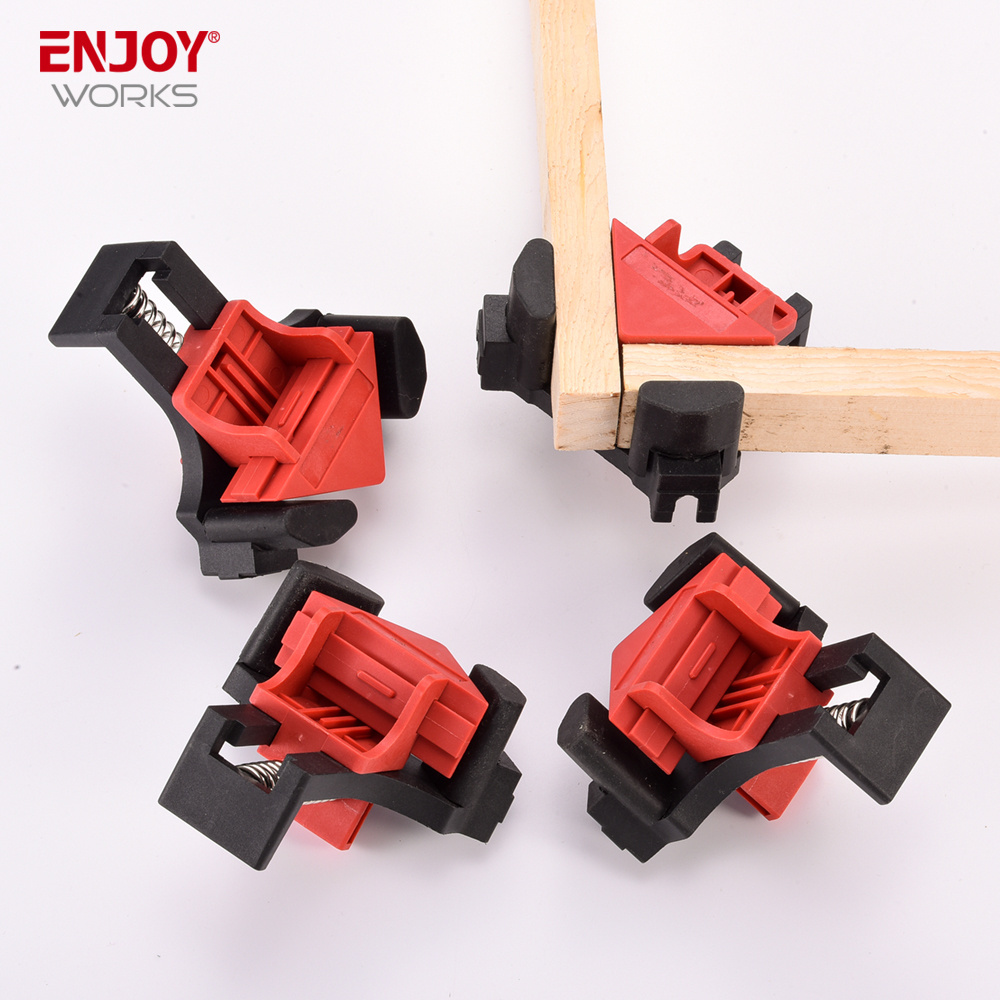 4pcs 90 Degree Carpentry Furniture Fixing Clips Picture Frame Corner Clamp Adjustable Woodworking Corner Clip Right Angle Clamp