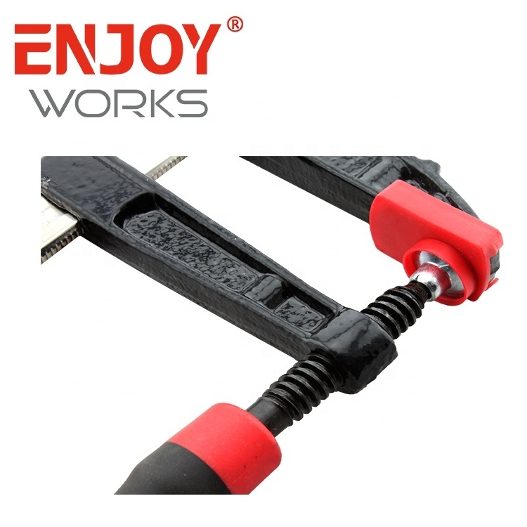 Quick release heavy duty wood working F style clamp