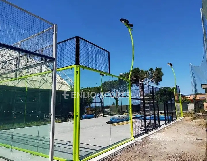 Padel Balls Full Sets Roof Padel Court Paddel Cancha De Padel Court With Artificial Grass Tennis Court Equipment