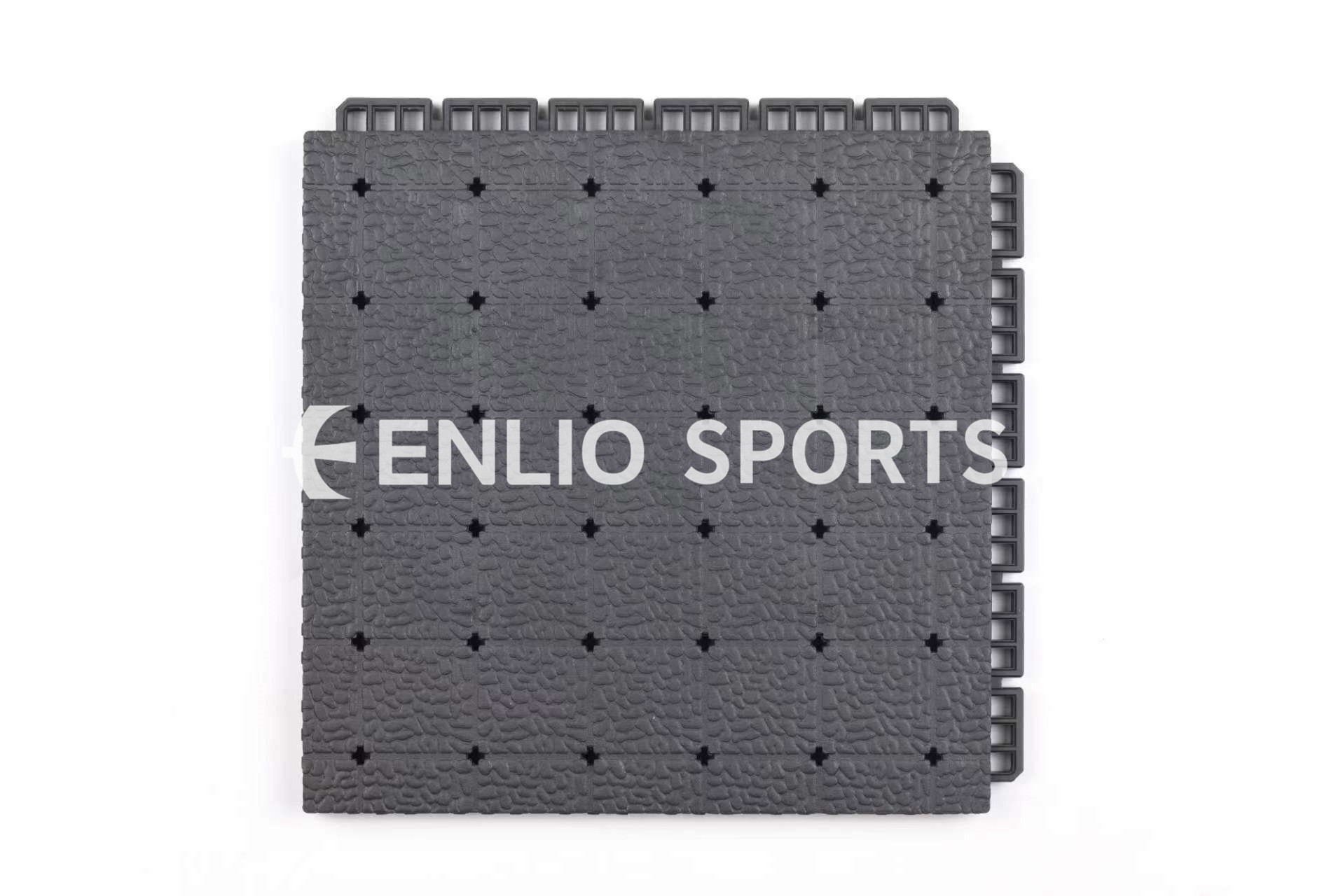 Enlio Basketball Court Flooring FIBA Approved High Quality Rubber Basketball Spots Flooring Outdoor Sports Tiles Flooring